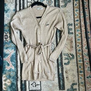 Crocodile gold sweater cardigan